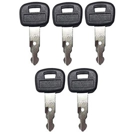 5 Pack Keys for Kubota Mini Excavator, Backhoe, Skid Steer, Track Loader RC411-53933, RC461-53930, 459A (5)