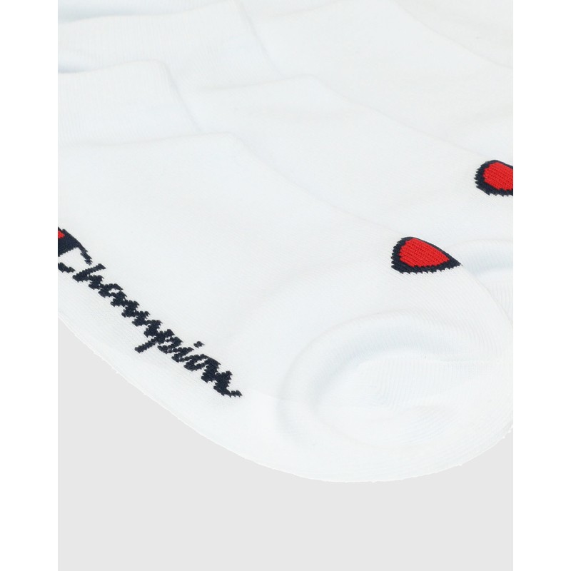 Champion Core Socks 6PP Short Crew, White, 39-42 EU (6-8