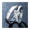 Monbelle 2 Anillos Duo Promesa Plata Fina 925 Amor Parejas