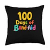 100 Days Of Band-Aid 100 Days Celebration Throw Pillow