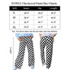 IYOWEL Womens Checkered Pants Y2K Pajama Pants Elastic Waist Wide
