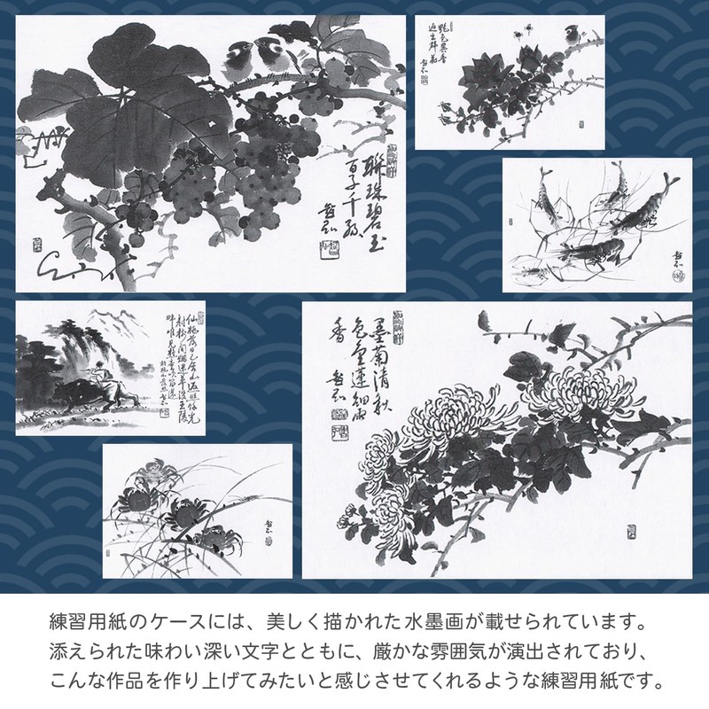 Sumikundo 24628 Washi Ink Painting Practice Paper F4, 50 Sheets