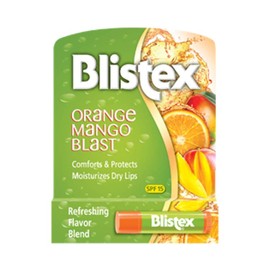 Blistex Orange Mango Blast Lip Balm with Vitamins C & E, Moisturizes & Comforts, 0.15 OZ - 2 Pack