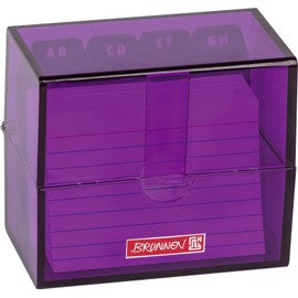 BRUNNEN Colour Code 102058060 Index Box Dimensions 8.5 x 7.5 x 4.8 cm Purple
