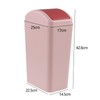 Dehouse 12 L Trash Bin with Swing-top Lid, Plastic Small