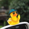 wonuu Rubber Duck Car Ornament Funny Dashboard Decorations Quirky Decor