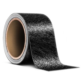 VViViD Black Mirror Border Vinyl Wallpaper Tape (Etched Brushed Black, 2.25” x 35ft)