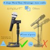 Simplurfi 2 Pcs Mic Stand with Mic Clip Desktop, Adjustable
