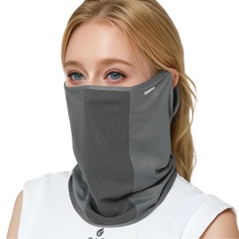 OZERO (Supervised by an American Dermatologist) Face Cover, Ear-hook, UV Protection, For Summer, One Size Fits Most, Neck Cover, Face Mask, Men's, Women's, Cool, Sun Protection, Elastic, Quick Drying