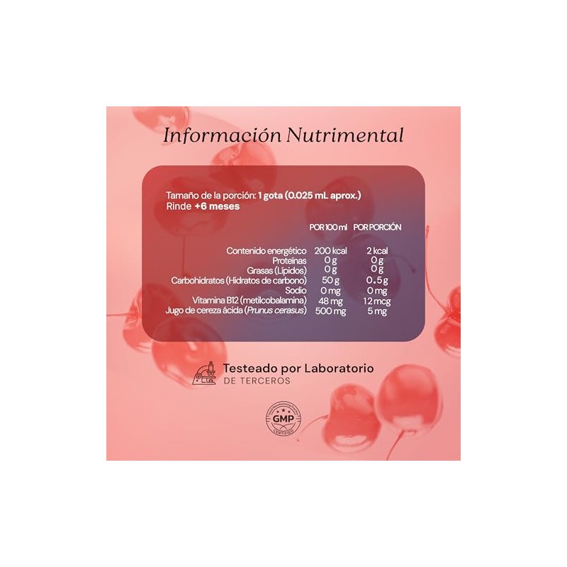 SEREMONY Vitamina B12 Metilcobalamina Sublingual Líquida en Gotas