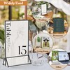 Floroom 6 Pack 5x7 Inch Clear Acrylic Sign Holders, Double-Sided