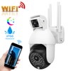 1080P Wifi PTZ Camera 60 Lights Dual Lens IP66 Waterproof