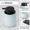 TOOZFO Soap Foaming Dispenser Ceramic with Easy-to-Press Pump Hand Foam