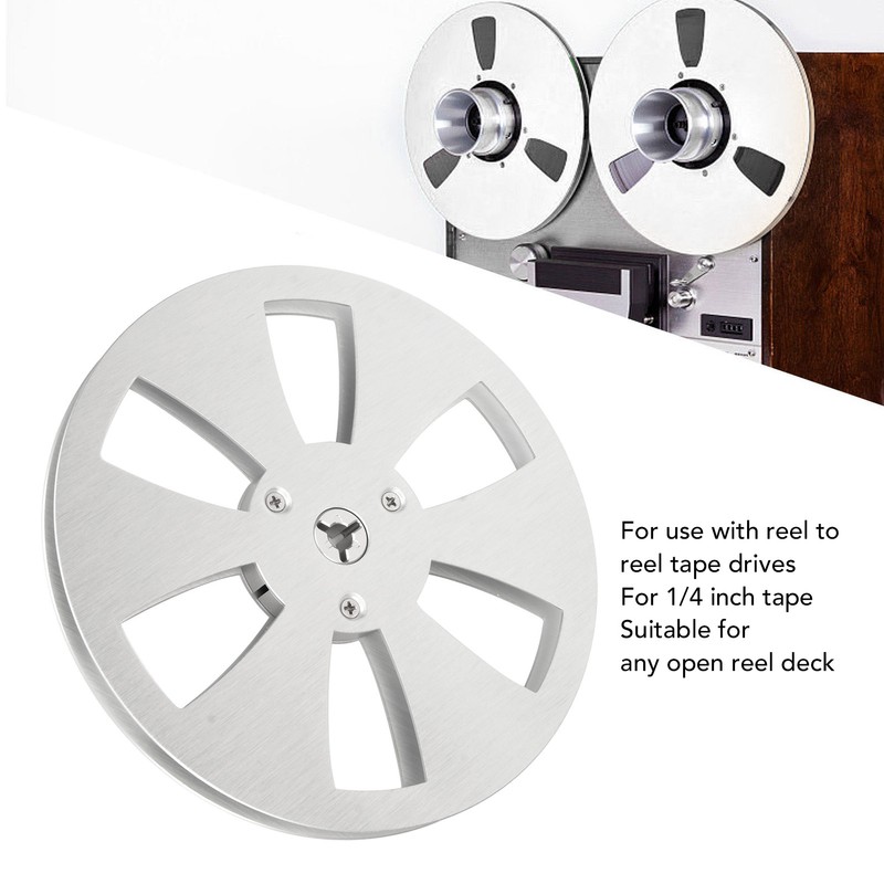 1/4 7 Inch Empty Reel Aluminum Alloy 6 Hole Open