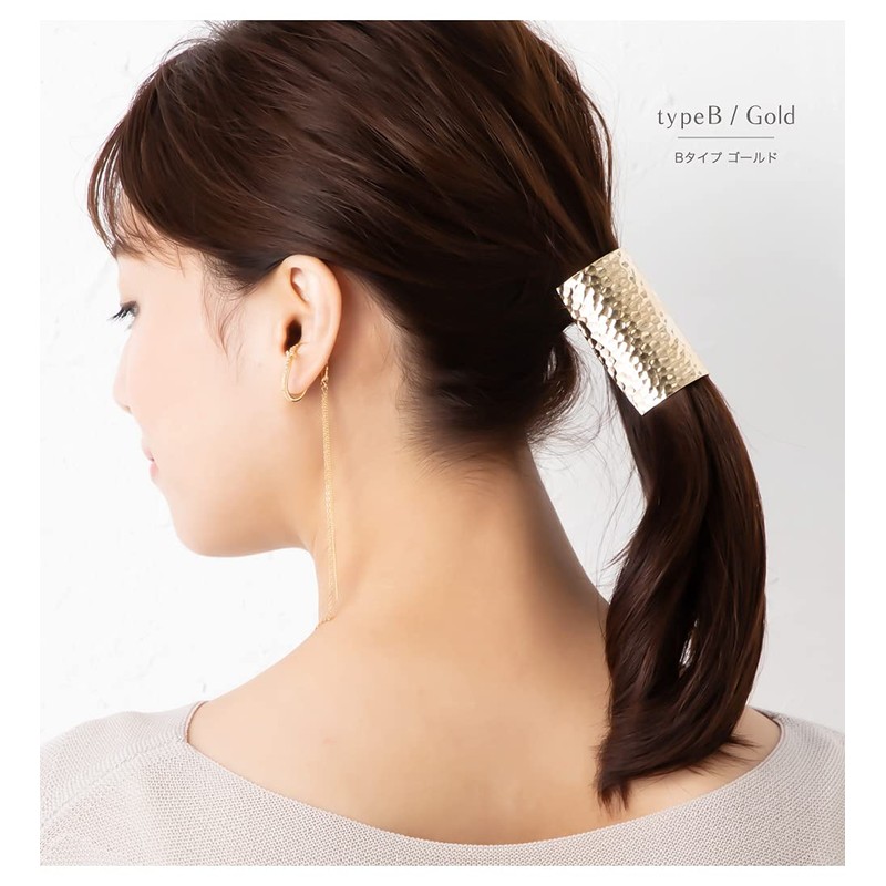 JewelVOX Pony Hook Hair Cuff, 3 Types to Choose from