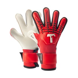 T1TAN Red Beast Junior 3.0 - Goalkeeper Gloves for Kids - Without Finger Protection - Soccer Goalie Gloves Youth - Size 6