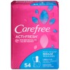 Carefree Acti-Fresh Regular 54 Count Liner To Go (3 Pack)