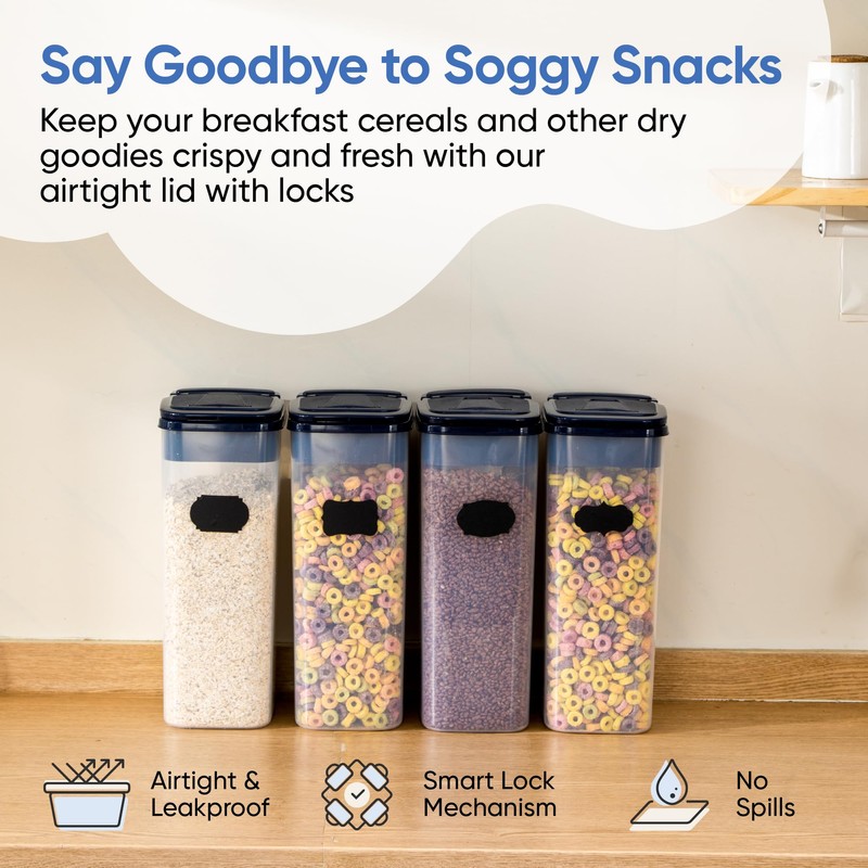 Chef's Path Airtight Food Storage Containers - Pack of 4