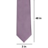 tiemart Boys' Premium Solid Color Tie (Dusty Lilac)