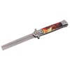 Hairdressing Spring Comb Stainless Steel Folding Portable Switchblade Comb for