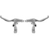Pair of Bicycle Brake Levers Polished Aluminium