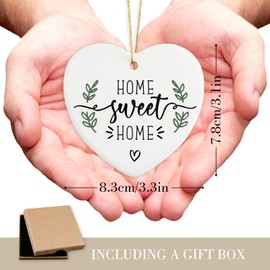 House Warming Gifts New Home Ornament Housewarming Gifts for New House New Home Gift Ideas House Warming Gifts for New Home Women Couple Ceramic Christmas Ornaments, Christmas Decorations