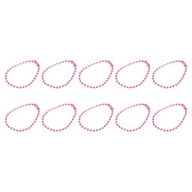 HARFINGTON Ball Bead Chains, 4.72" 36Pcs Pull Chain Extension with Matching Connectors for Key Chains Tags Craft Projects Jewelry Making, Pink