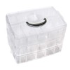 ZLY 3-Tier Demountable Plastic Jewelry Box Organizer Storage Container with