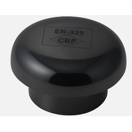 110mm Solvent Soil Pipe Mushroom Vent Cowl, Black UPVC 4-inch