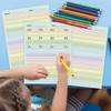 OBUSATT 100 Sheets Multi-Color Raised Line Paper Kindergarten Practice Tactile