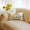 Ogiselestyle Home Sweet Home Throw Pillow Cover, 12 x 20