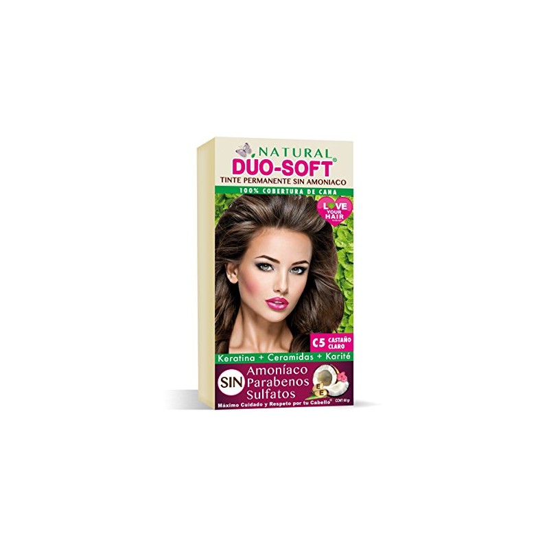 Tinte Capilar Sin Amoniaco Natural Duo-Soft (C5 Castaño Claro)