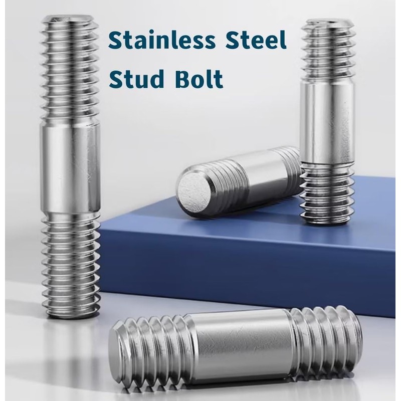 SYDARSYN Double End Threaded Bolts 304 Stainless Steel Threaded Rod