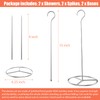 6 Pieces Stainless Steel Vertical Skewer Set, (2x15''Skewers,2x9‘’Spikes& 2x6.25‘’Bases), Multifuntion