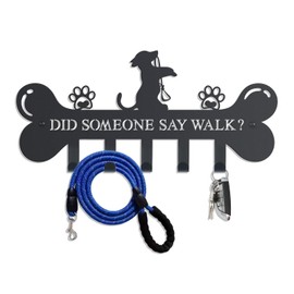 Bnesi Dog Leash Holder for Wall Modern Dog Stuff Wall Organizer Cute Wall Hook for Dog Leash Farmhouse Key Holder Wall Mount Dog Leash Hook for Home Entryway Wall Decor for Dog Lover (Lovely)