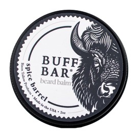 Big Crazy Buffalo- Bálsamo para barba de sebo de bisonte puro, aceite de jojoba, manteca de karité, cera de abejas, aceite esencial de clavo, acondicionador sin enjuague
