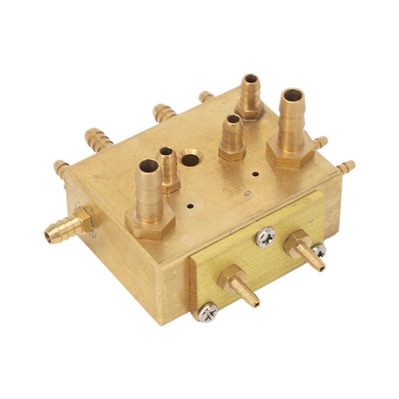 15 Holes Dental Cabinet Integrated Air Water Chassis Valve Copper