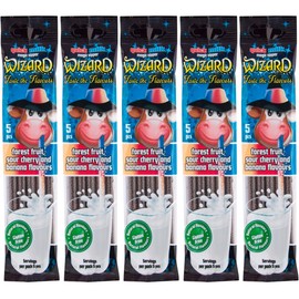 QUICK MILK - Wizard - Trinkhalme–Waldfrucht, Banane, Kirsche- 5 Stück (25 Halme)