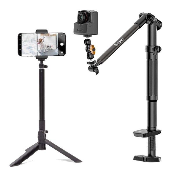 Brinno 3-in-1 Monopod, Phone Tripod, Clamp Mount with Phone Holder,