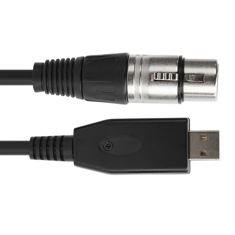 Microphone Cable Computer USB to XLR Female Microphone Connector Cord