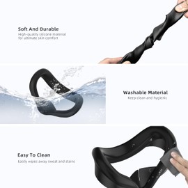 APEXINNO Silicone Cover Set Compatible with Meta Quest 3S Accessories,Controller Grips,VR Shell Cover,Face Cover,Protective Lens Cover,Not for Quest 3