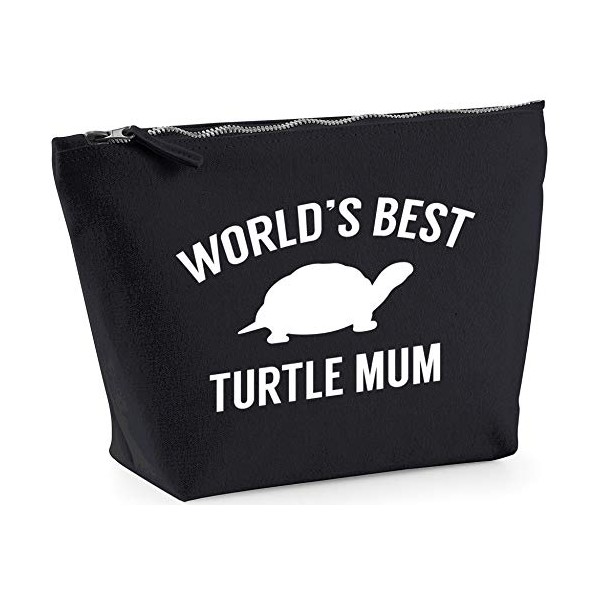 Hippowarehouse World's best turtle mum printed make up cosmetic wash