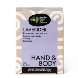 Australian Natural Soap Company Hand & Body Soap - Lavender, 100g