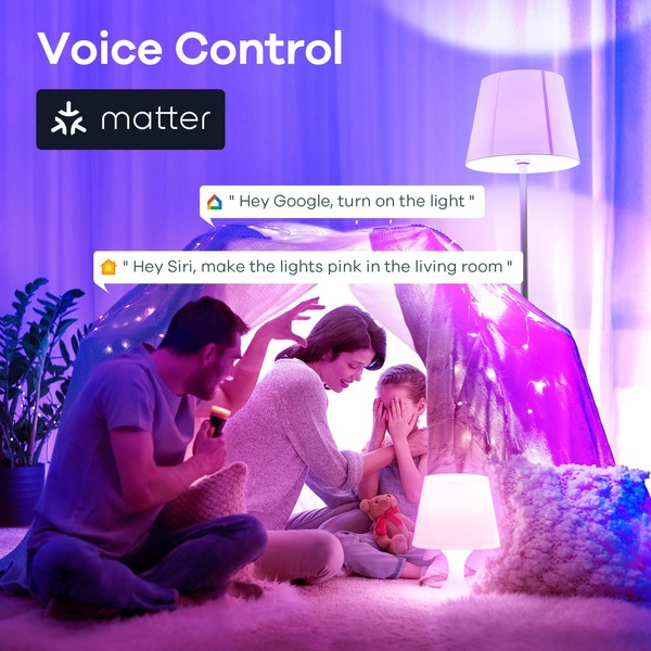 Linkind Linkind Matter Smart Light Bulb, WiFi Smart Bulbs, Work