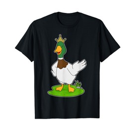 Duck König Krone T-Shirt, black