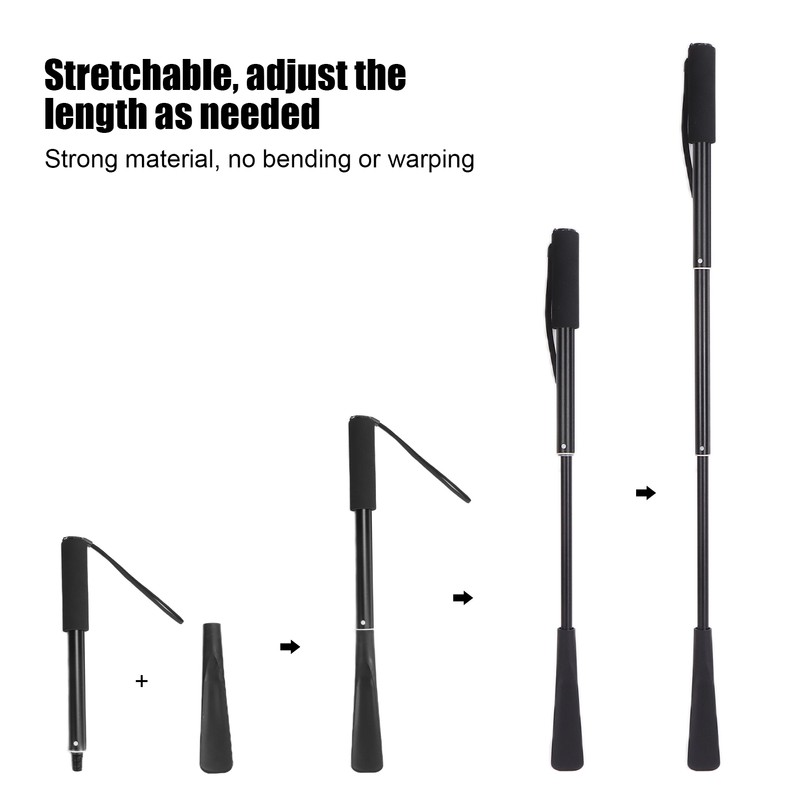 Long Handle Shoe Horn for Seniors Portable Retractable Long Handled