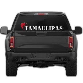 Tamaulipas Mexico Stickers para Trocas Calcomanias para Autos Estilo Ranchero con Caballo Western Decal Mexican Stickers for Trucks and Cars (6" x 32")