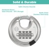 HOX Boron Shackle Combination Disc Lock, 70mm Stainless Steel Body,