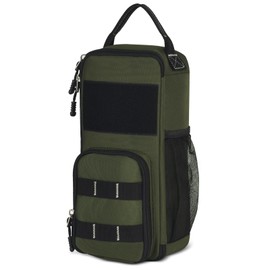 LAKE OF FIRE Small Tool Bag Pouch for Men with Multiple Pockets, Waterproof Heavy Duty Tool Bag Organizer with Zipper and Portable Handle (Green)