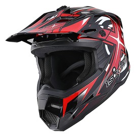 1Storm Youth Kids Motocross Helmet BMX MX ATV Dirt Bike Helmet Teenager Racing Style: HF801 Racing Red